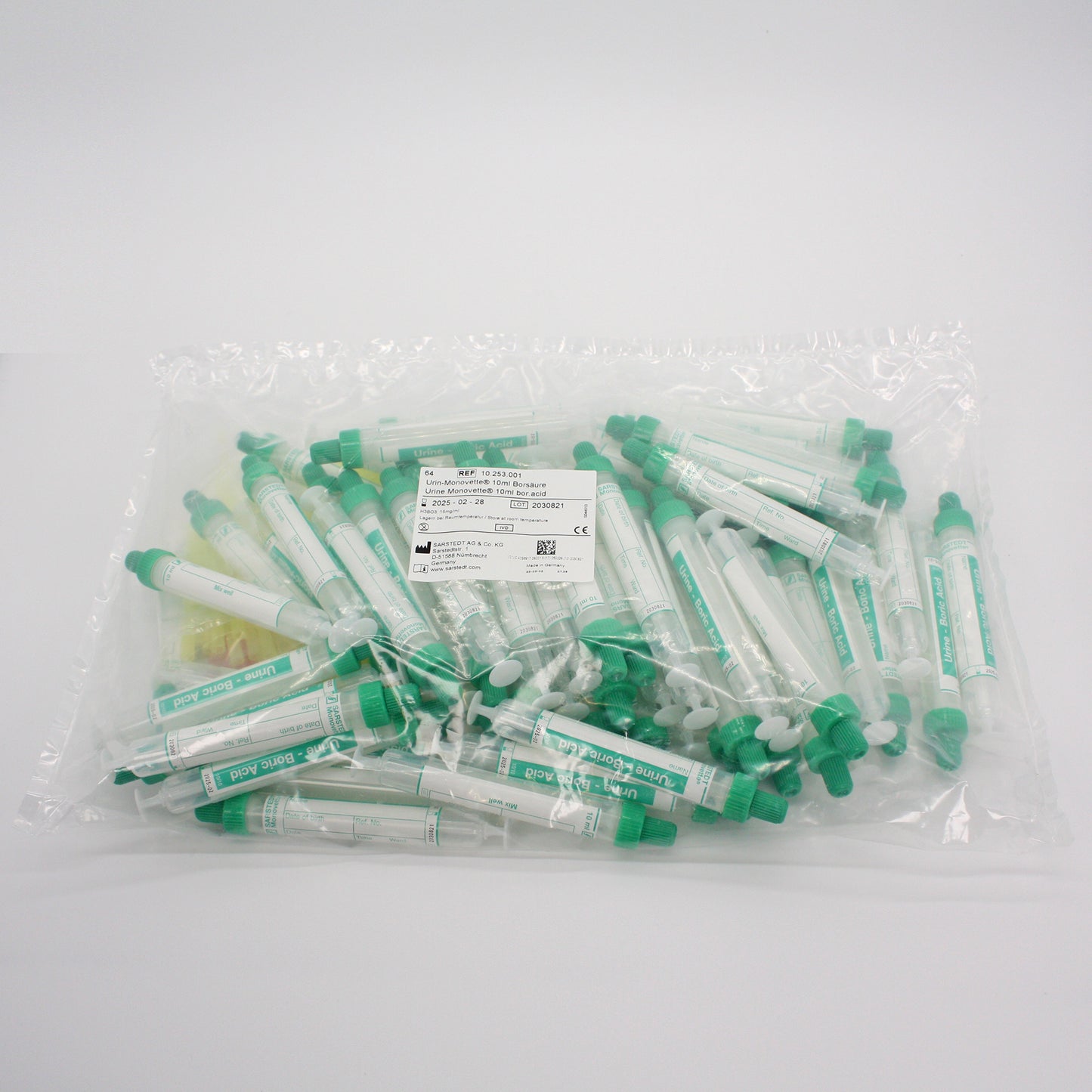 Monovette tubes (Boric acids bottles)