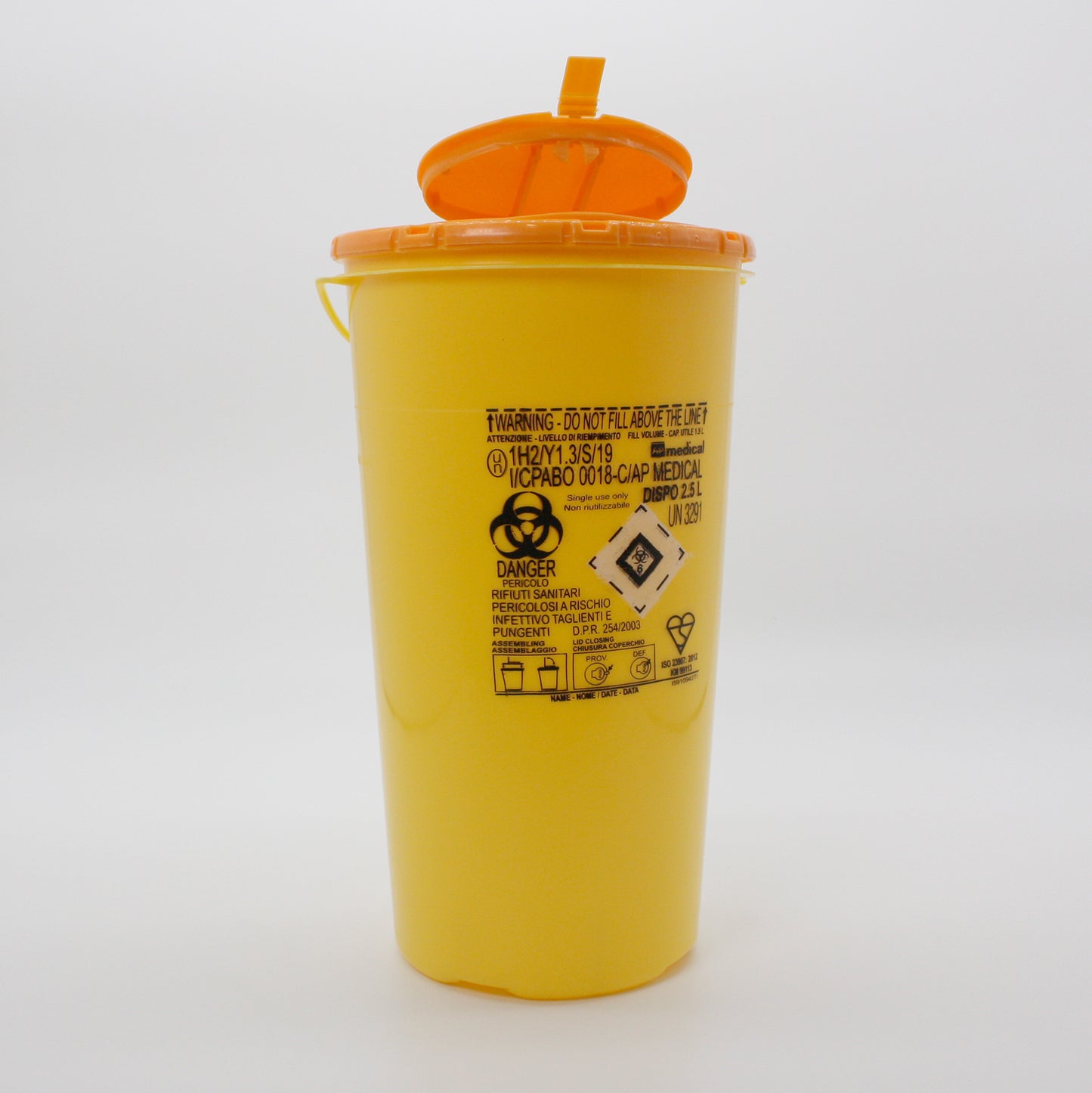 Small sharp bin (Sharps container disposal rigid type)