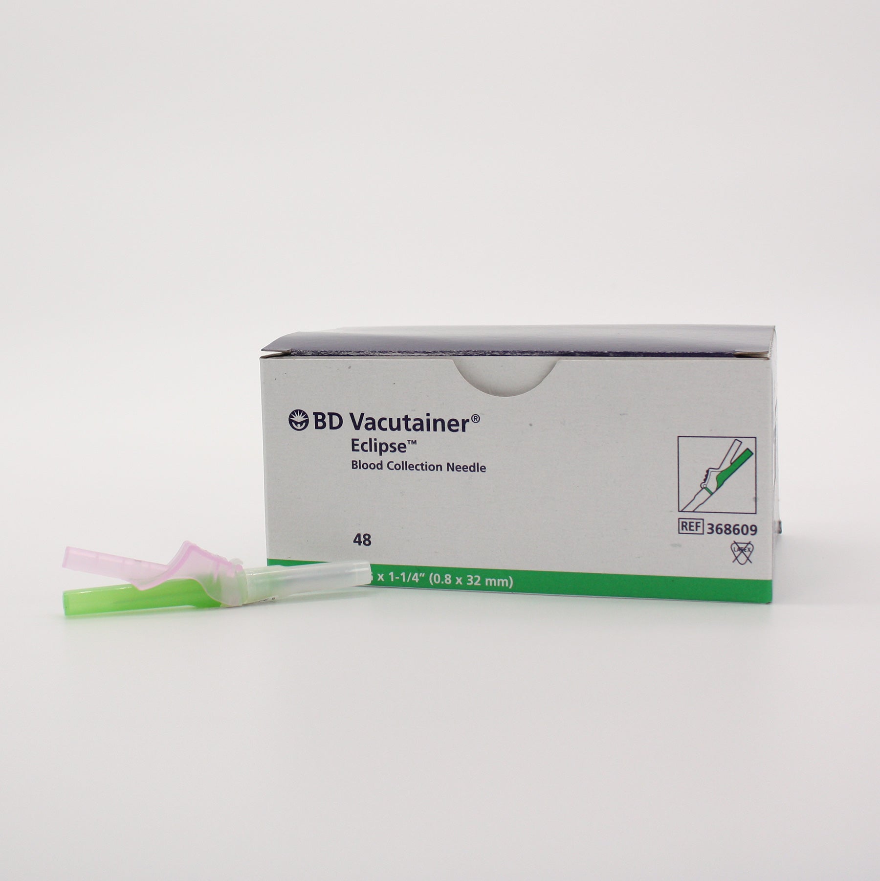 BD Vacutainer Eclipse Blood Collection Needle 21g x 1 1/4 (Green) 3686