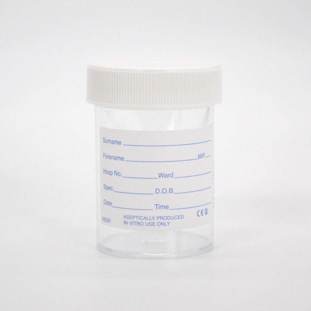 Sputum Pots (White Lid Not to be used for Semen/Andrology testing